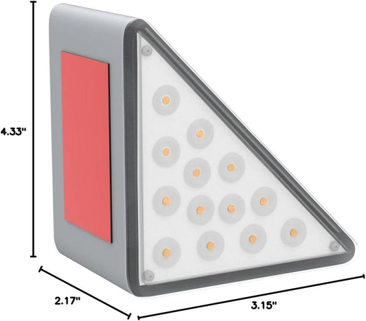 6 Pack Solar Step Lights for Outside, Waterproof IP67 Solar Stair Lights Outdoor - Auto On/Off, Warm White, Steps, Stairs, Deck, Patio, Yard, Porch, Front Door