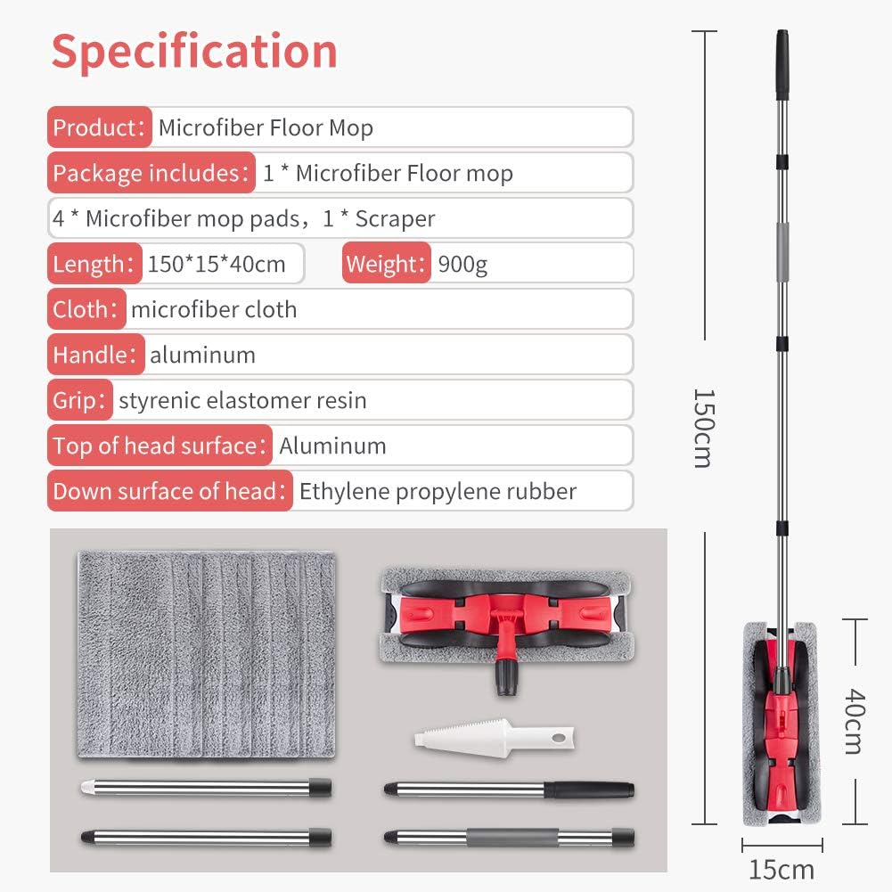 Microfiber Hardwood Floor Mops for Floor Cleaning