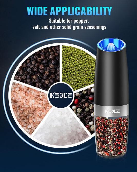Sweet Alice Gravity Electric Pepper and Salt Grinder Set