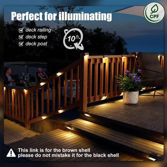 Solar Deck Lights Outdoor Solar Step Lights Waterproof