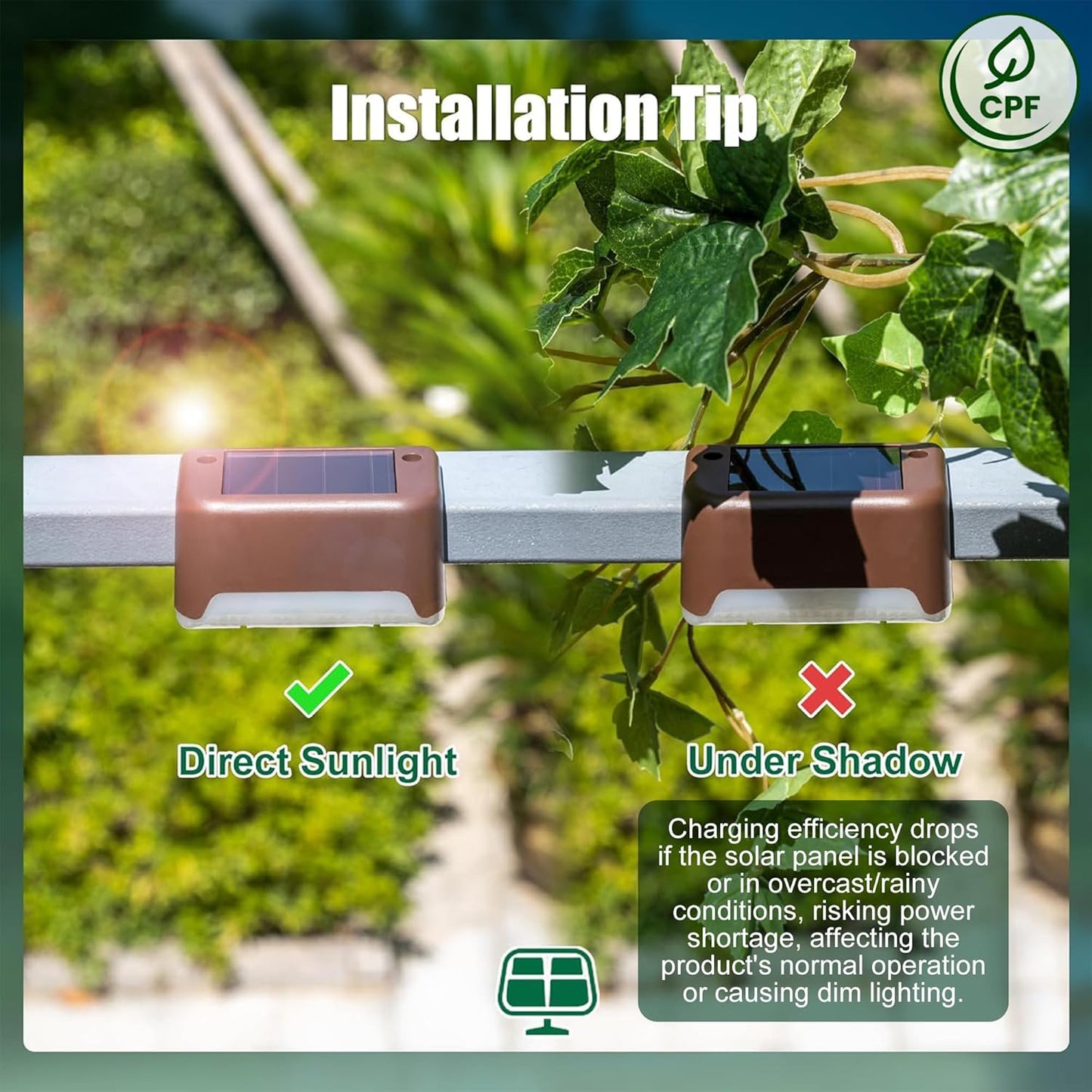 Solar Deck Lights Outdoor Solar Step Lights Waterproof
