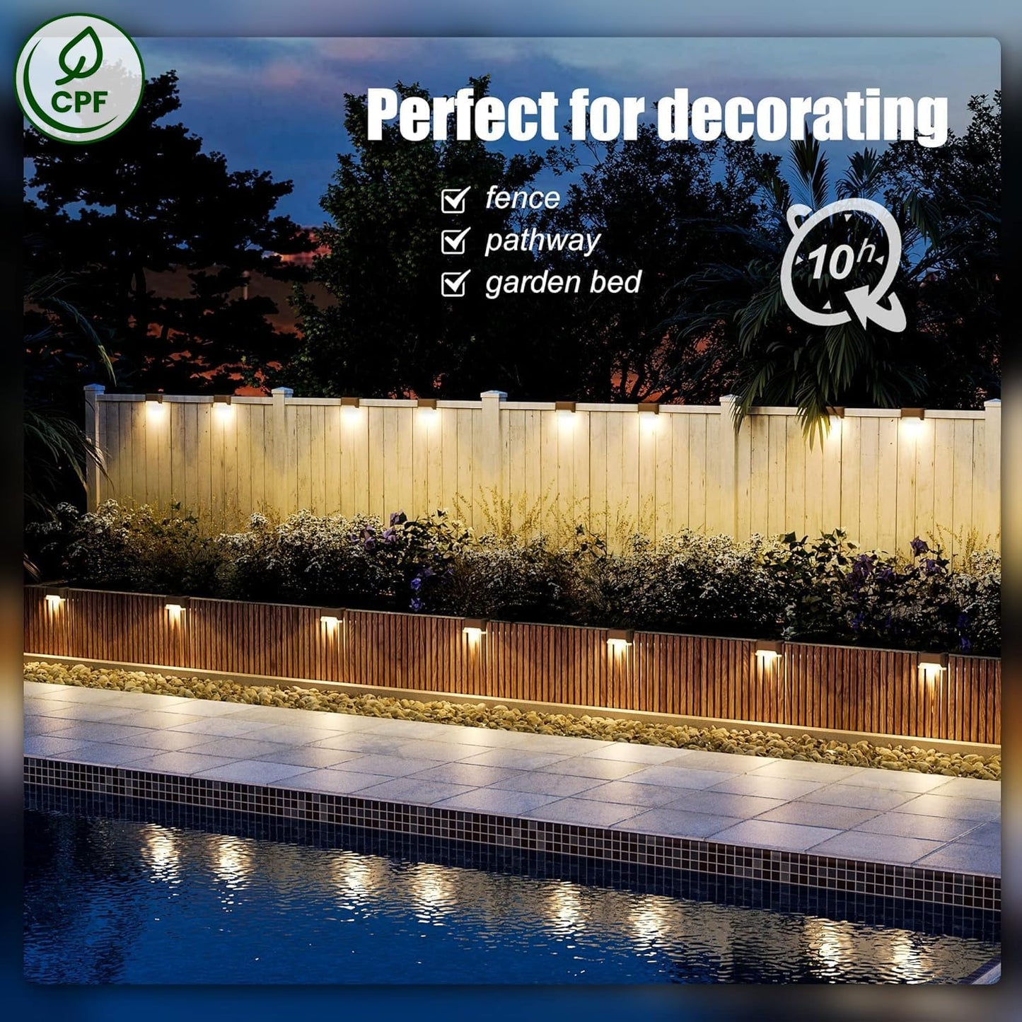 Solar Deck Lights Outdoor Solar Step Lights Waterproof