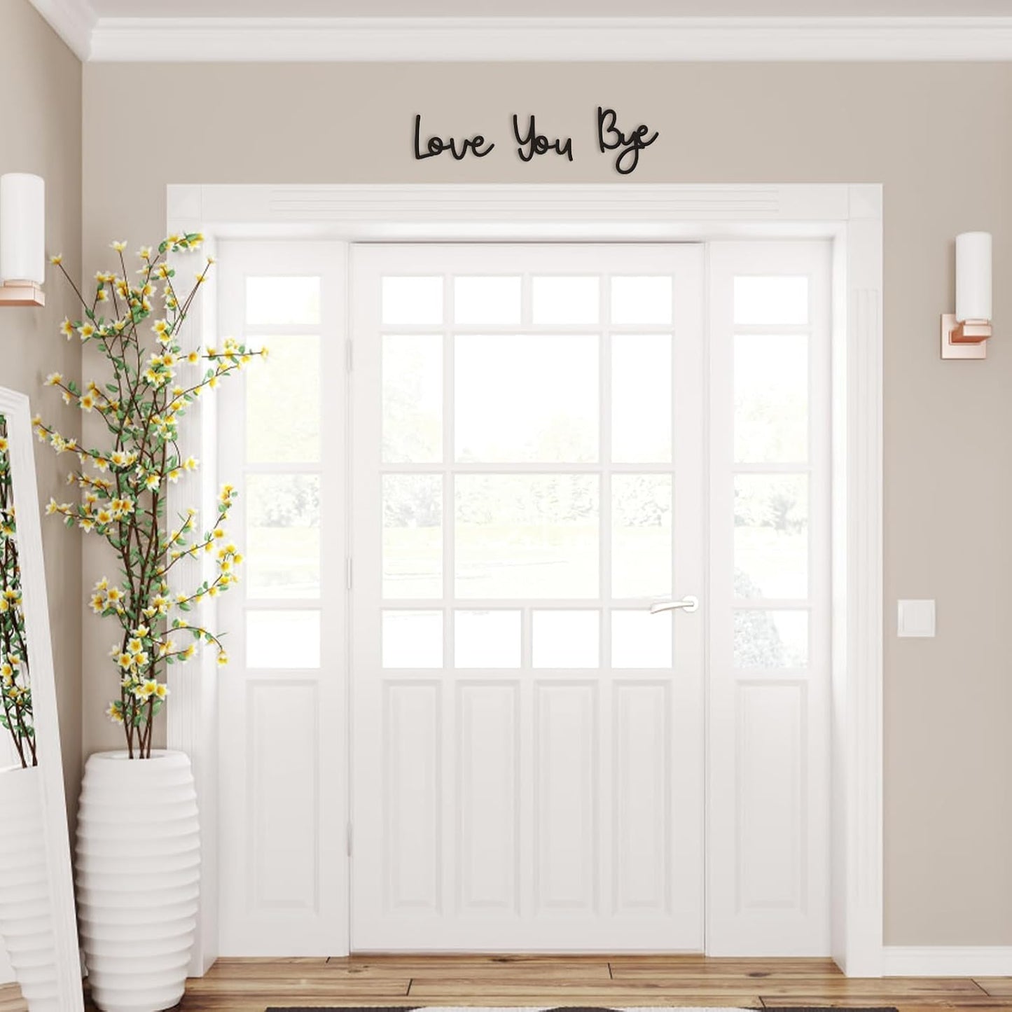 Love You Bye Wood Sign Home Decor Boho Decor Wall Decor
