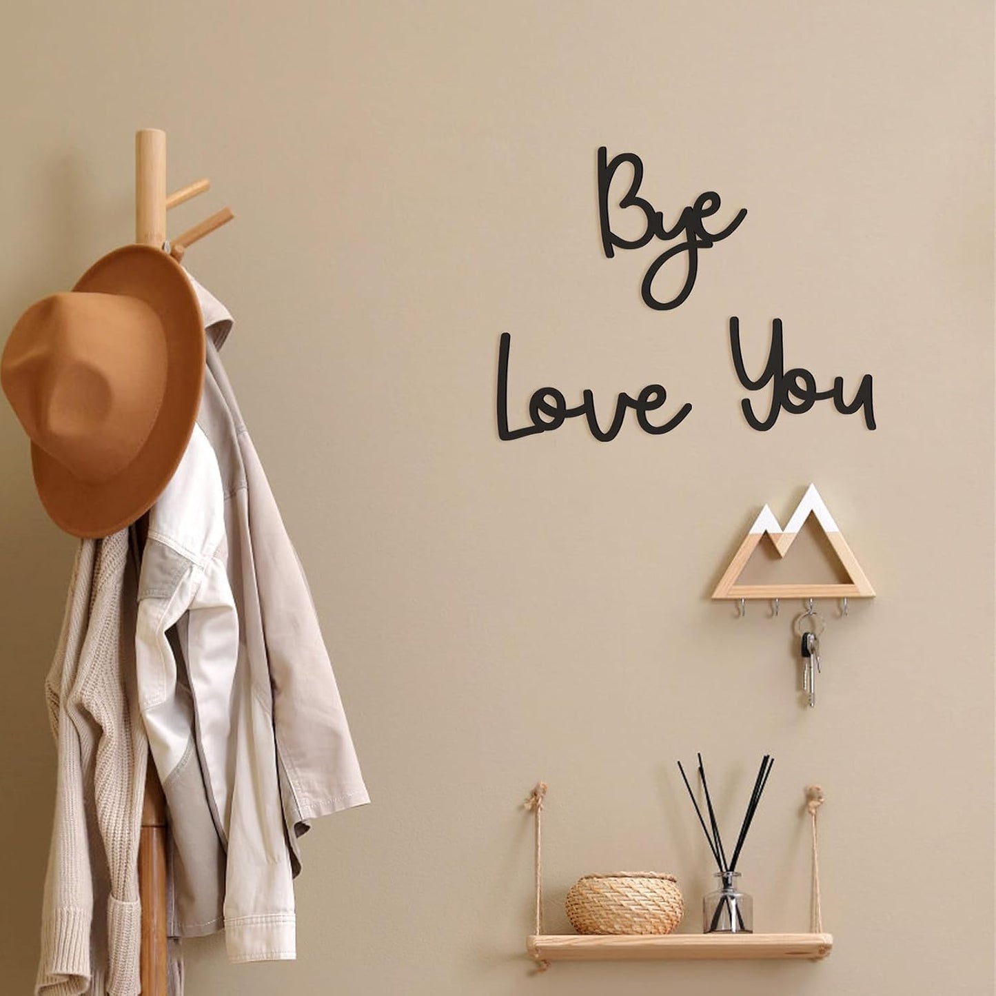 Love You Bye Wood Sign Home Decor Boho Decor Wall Decor