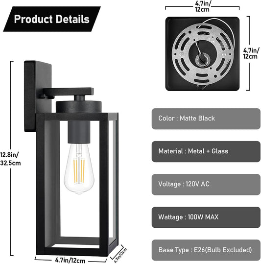 Outdoor Wall Light Fixtures, Exterior Waterproof Lanterns