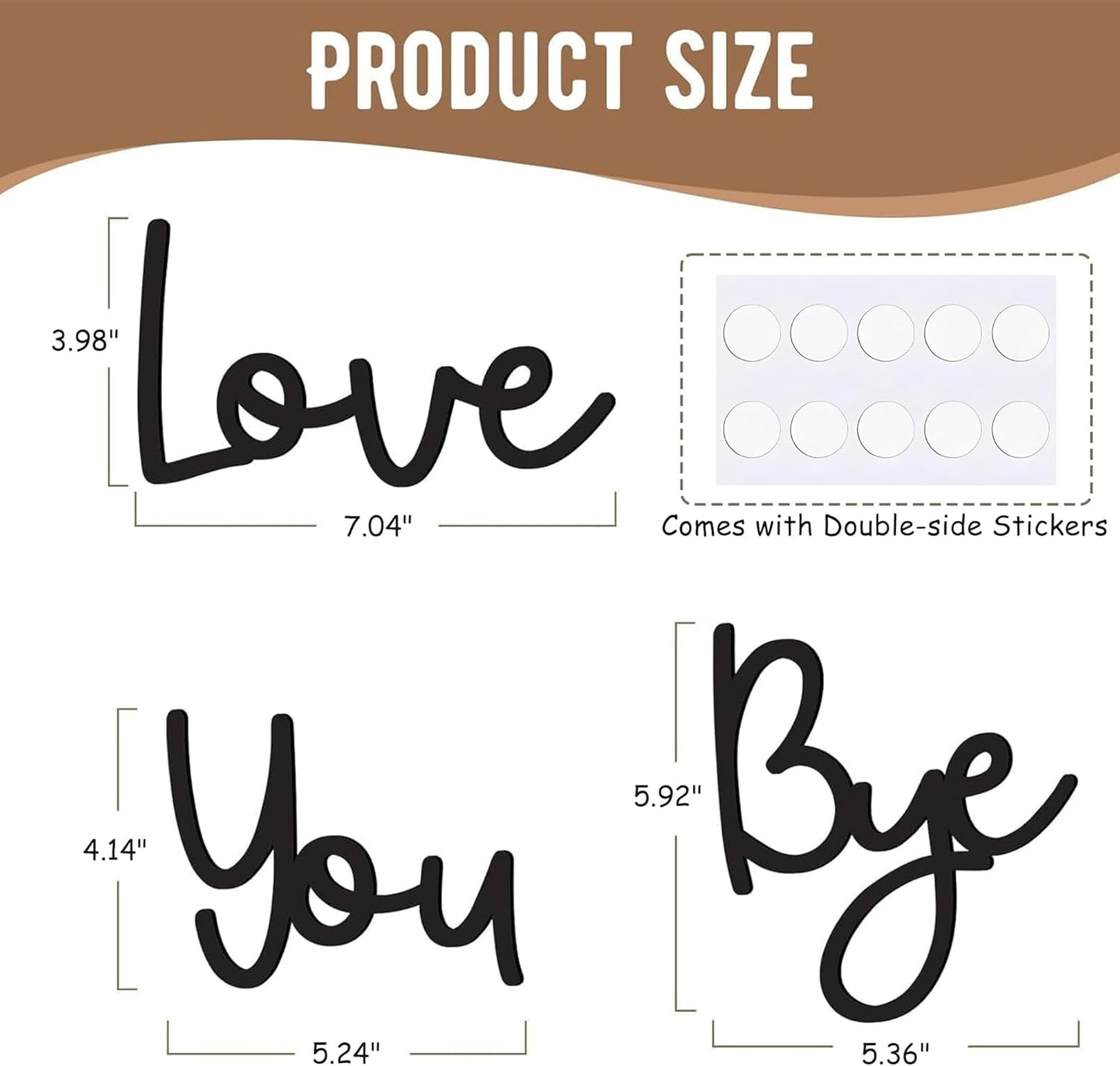 Love You Bye Wood Sign Home Decor Boho Decor Wall Decor