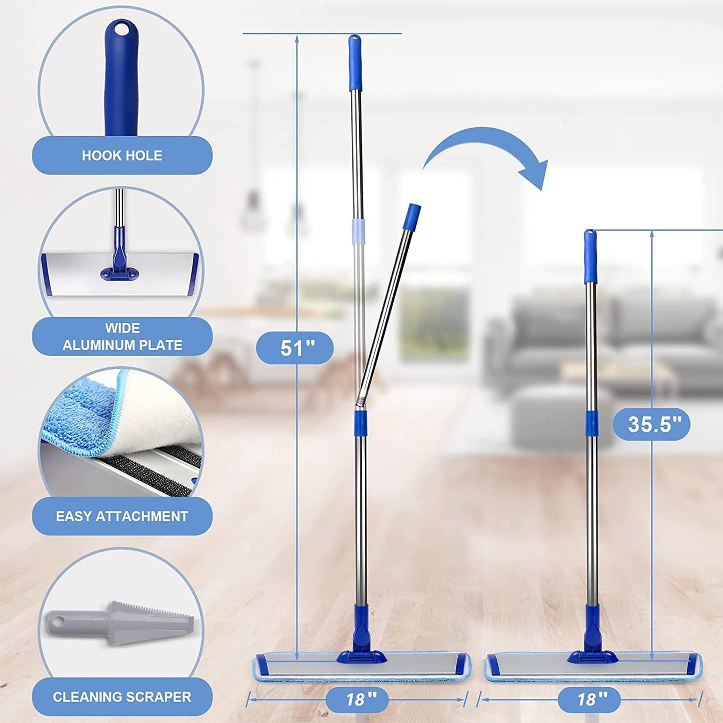 Professional Microfiber Mop Floor Cleaning mop