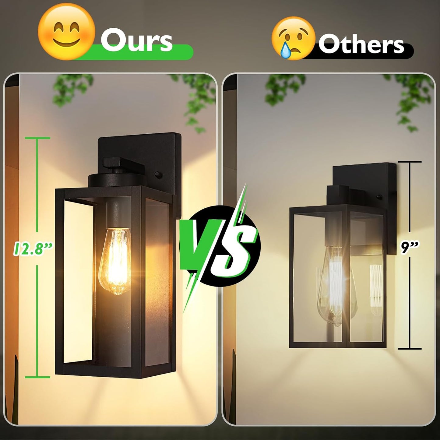 Outdoor Wall Light Fixtures, Exterior Waterproof Lanterns