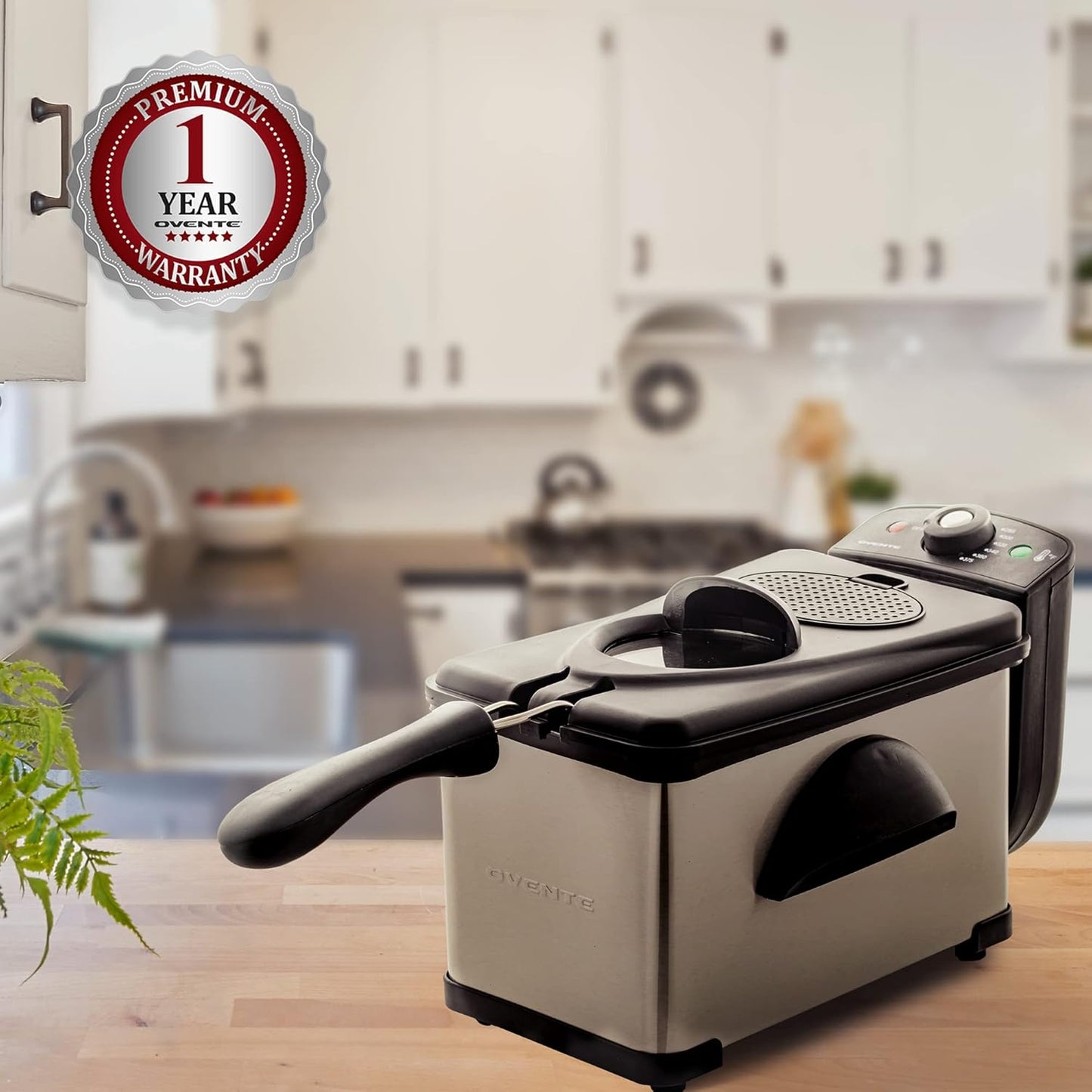 OVENTE Electric Deep Fryer 2 Liter Capacity