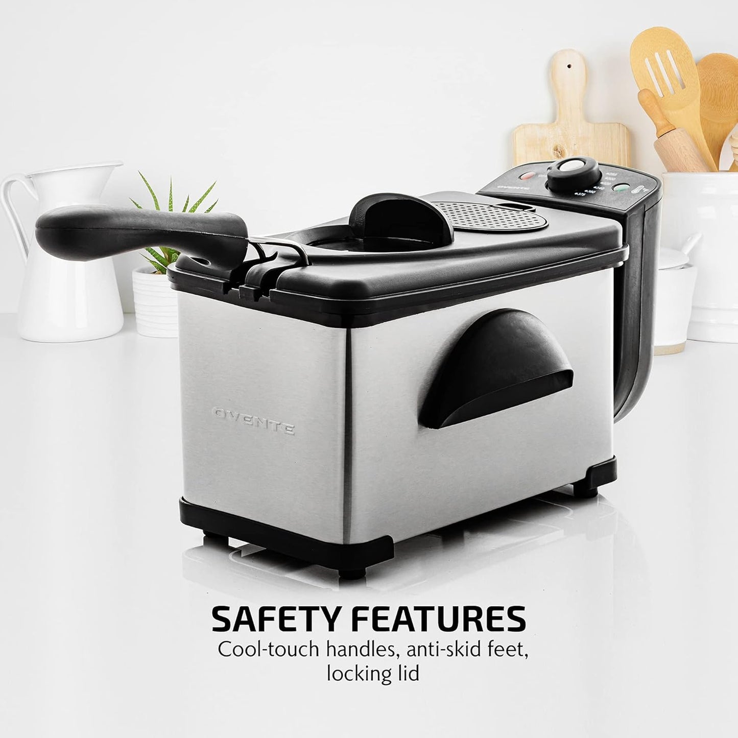OVENTE Electric Deep Fryer 2 Liter Capacity