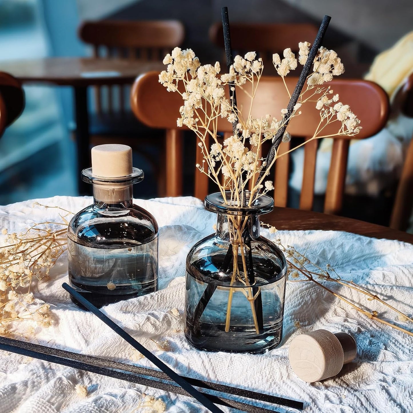 Brakula 2 Pack Reed Diffuser, Bamboo