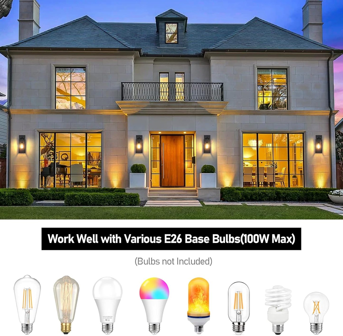 Outdoor Wall Light Fixtures, Exterior Waterproof Lanterns