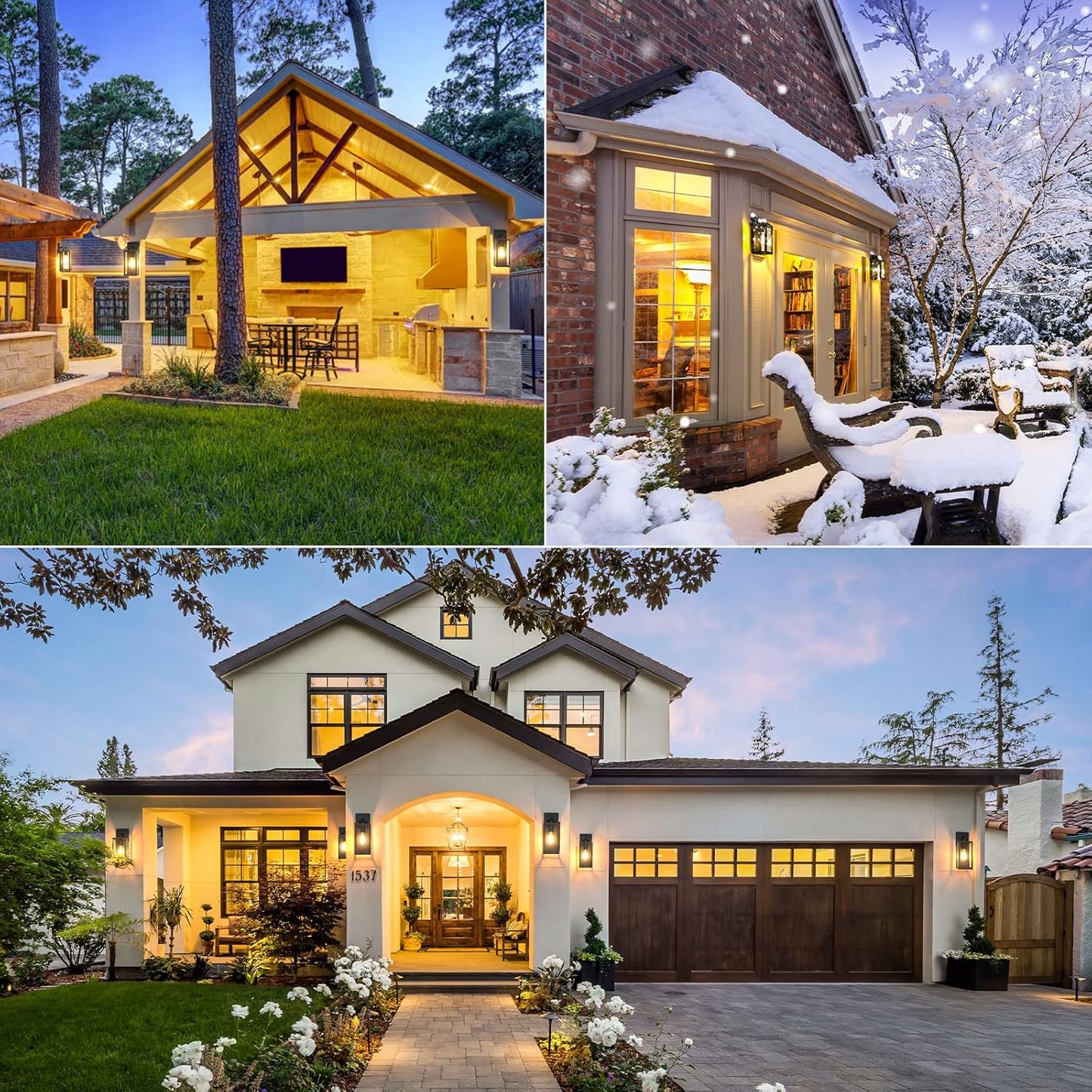 Outdoor Wall Light Fixtures, Exterior Waterproof Lanterns